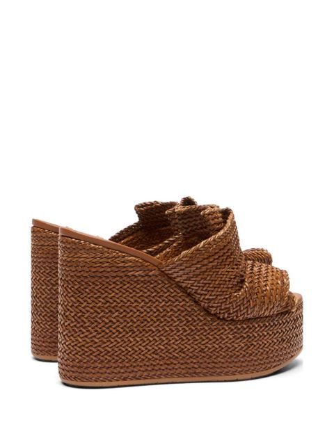 Casadei Aruba wedge sandals - Brown