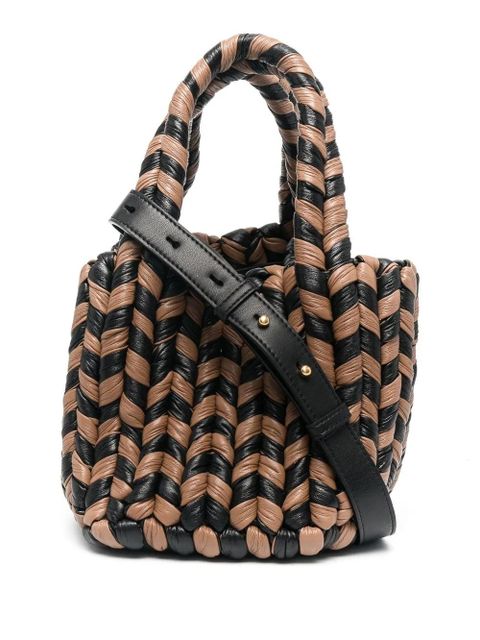 Nanushka woven top-handle tote - Black - zdjęcie produktu nr 1