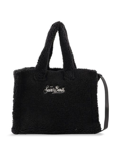 MC2 Saint Barth Colette teddy-embroidered shoulder bag - Black - zdjęcie produktu nr 2