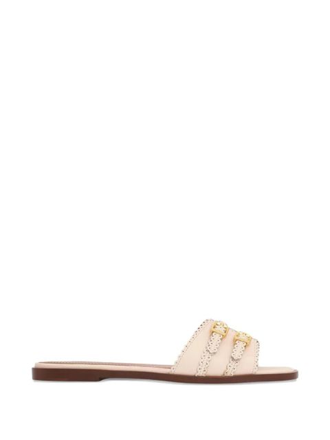 ZIMMERMANN Goldie buckle-fastening leather sandals - Neutrals - zdjęcie produktu nr 1