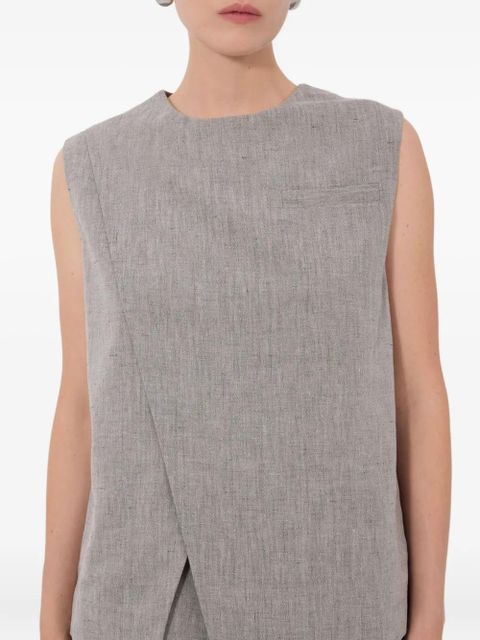 LouLou de Saison Della asymmetric top - Grey