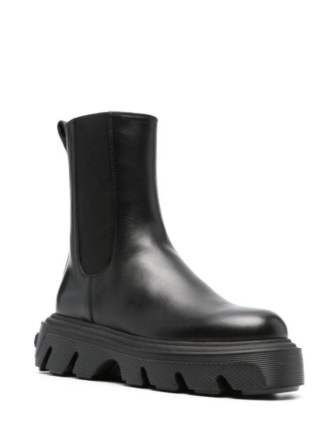 Casadei Generation C leather ankle boots - Black