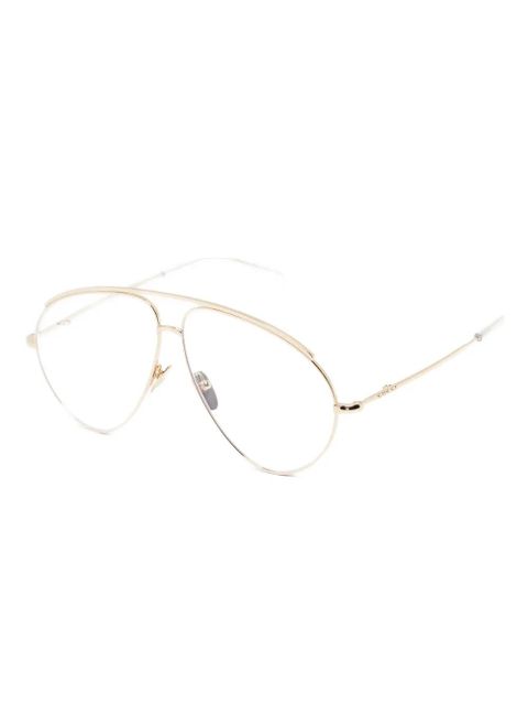 Gucci Eyewear pilot-frame glasses - Gold - zdjęcie produktu nr 2