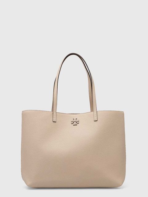 Tory Burch torebka skórzana McGraw kolor beżowy 152221.724