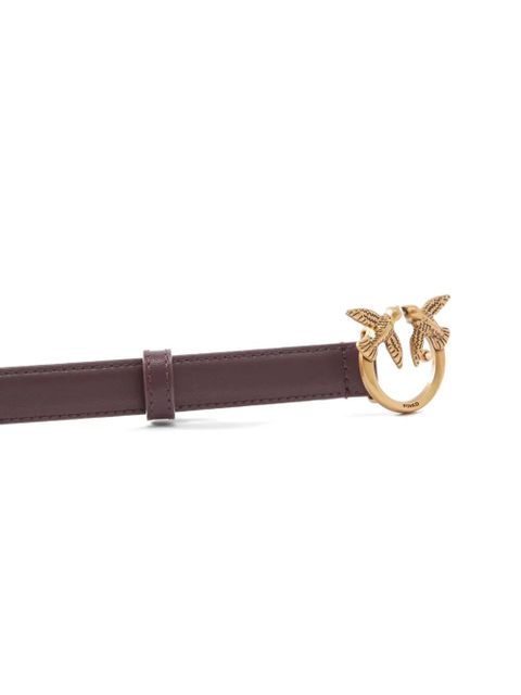 PINKO Love Birds leather belt - Brown