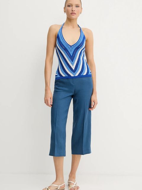 United Colors of Benetton spodnie lniane - zdjęcie produktu nr 1