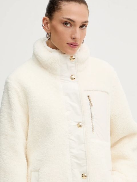 Liu Jo kurtka dwustronna kolor beżowy przejściowa TF5047.E0912