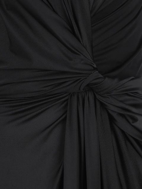 Balenciaga asymmetrical midi dress - Black