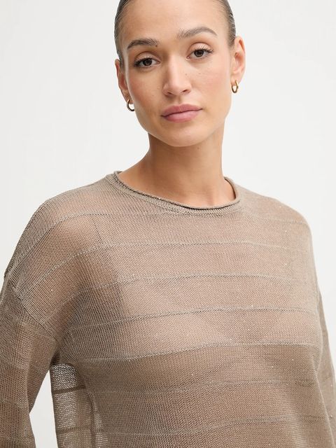 Hoss Intropia sweter damski kolor beżowy lekki 6382013