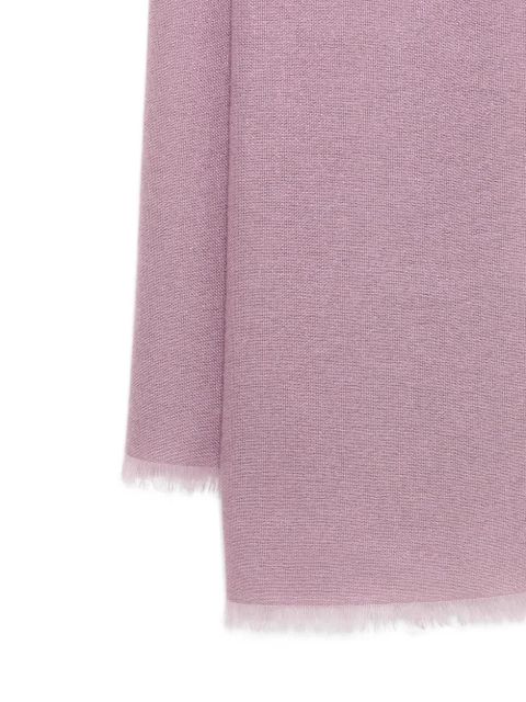 Ferragamo fringe-edge scarf - Purple - zdjęcie produktu nr 2