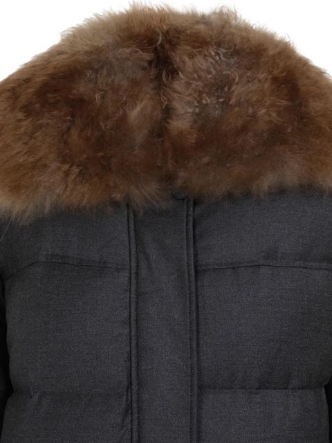 Yves Salomon quilted coat - Grey