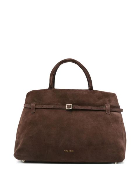 Manu Atelier Le Cambon suede handbag - Brown - zdjęcie produktu nr 1
