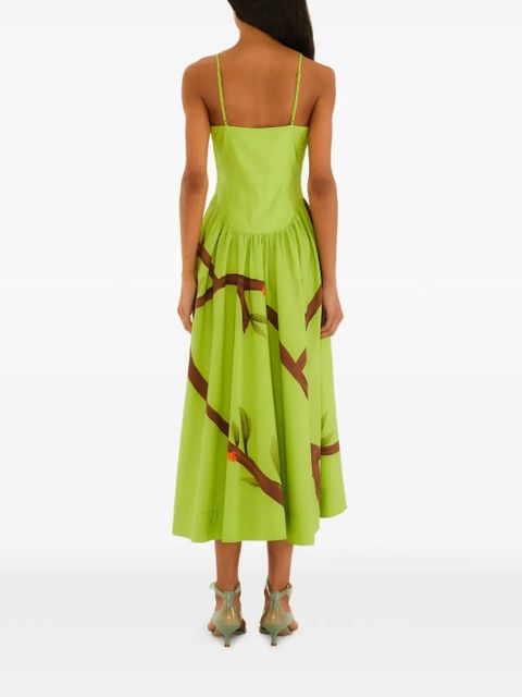 FARM Rio printed strap dress - Green - zdjęcie produktu nr 2