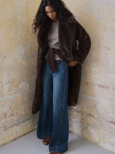 Answear.LAB płaszcz kolor brązowy - zdjęcie produktu nr 1