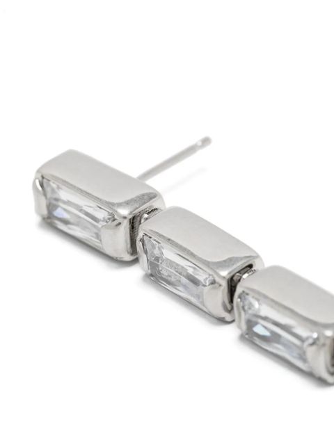 Jil Sander crystal-embellished single earring - Silver