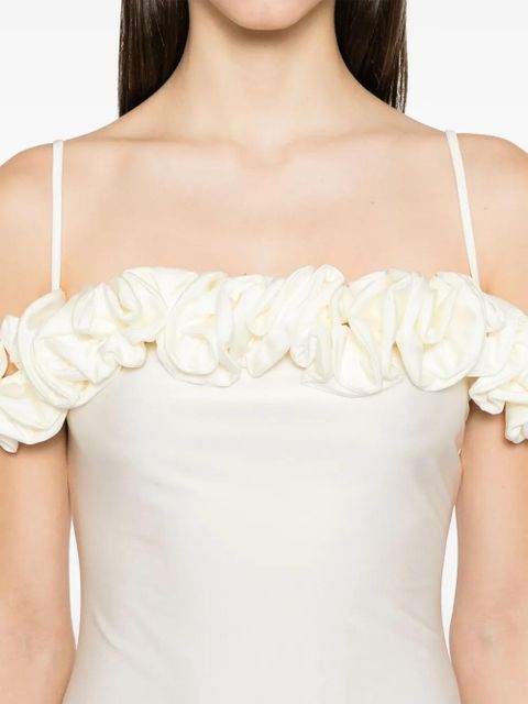 Coperni ruffled maxi dress - White