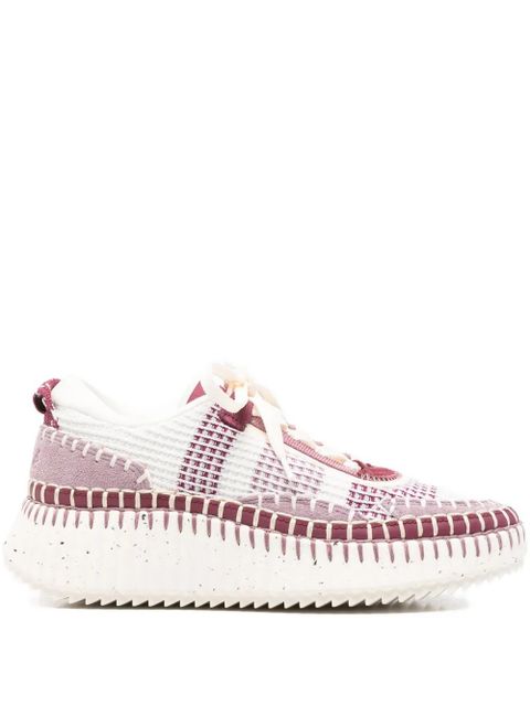 Chloé Nama lace-up sneakers - White - zdjęcie produktu nr 1