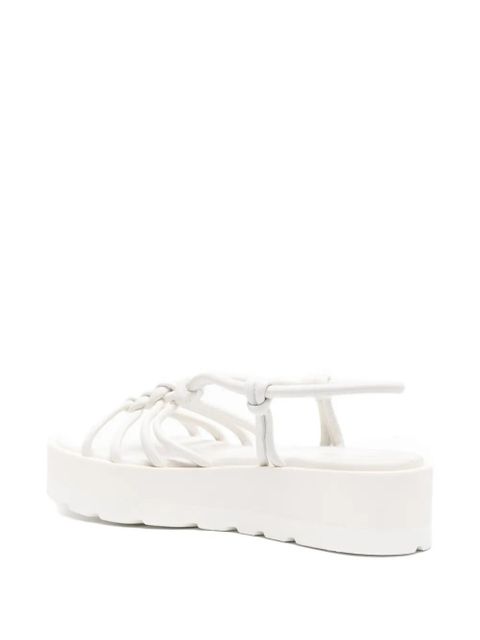 Gianvito Rossi 40mm knotted platform sandals - White - zdjęcie produktu nr 2