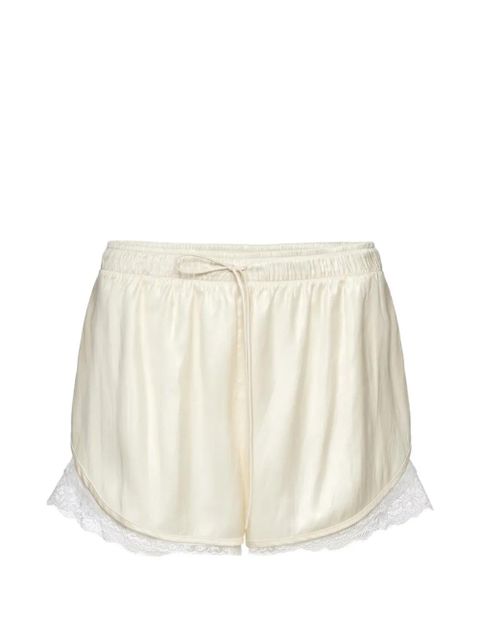 Magda Butrym lace-trim shorts - Neutrals - zdjęcie produktu nr 1