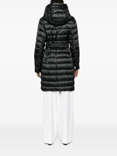Max Mara hooded quilted coat - Black