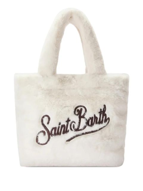 MC2 Saint Barth faux fur handle tote bag - White - zdjęcie produktu nr 1