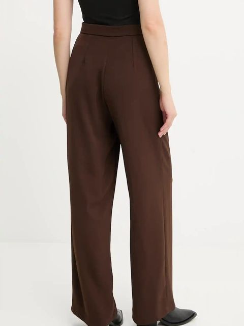 Answear.LAB spodnie damskie kolor brązowy szerokie high waist - zdjęcie produktu nr 2