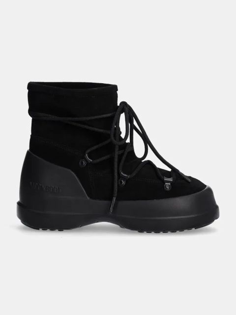 Moon Boot śniegowce zamszowe MB LUNA BOOT SUEDE kolor czarny 80D2480030 N001
