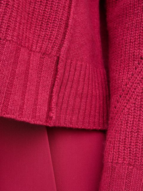 United Colors of Benetton sweter z dodatkiem wełny damski kolor różowy 126WD402Z