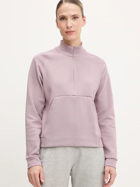 Helly Hansen bluza outdoorowa TECH SWEAT damska kolor fioletowy gładka 34501 - zdjęcie produktu nr 1