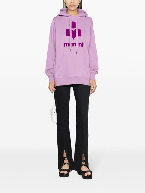 MARANT ÉTOILE Mansel logo-embossed hoodie - Pink