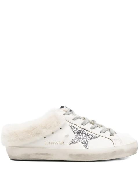 Golden Goose star-motif shearling sneakers - White - zdjęcie produktu nr 1