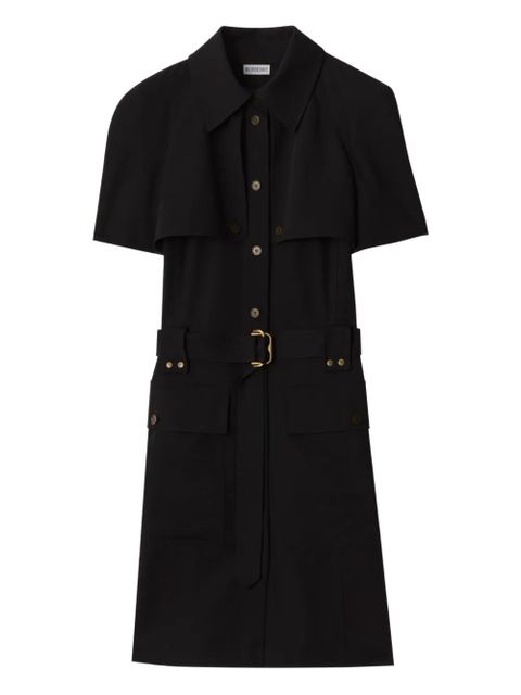 Burberry buckle-belted wool dress - Black - zdjęcie produktu nr 1