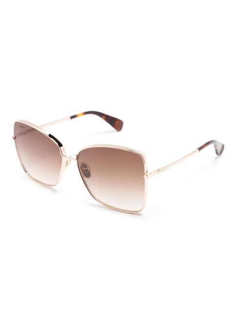 Max Mara Eyewear Menton1 oversize-frame sunglasses - Gold - zdjęcie produktu nr 2