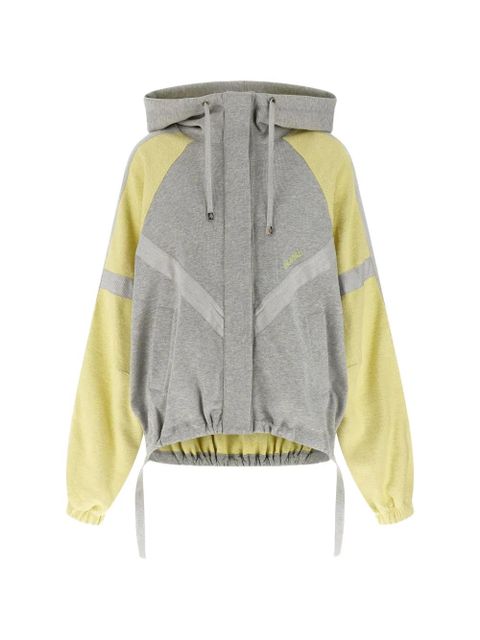 The Attico Double American fleece bomber jacket - Grey - zdjęcie produktu nr 1