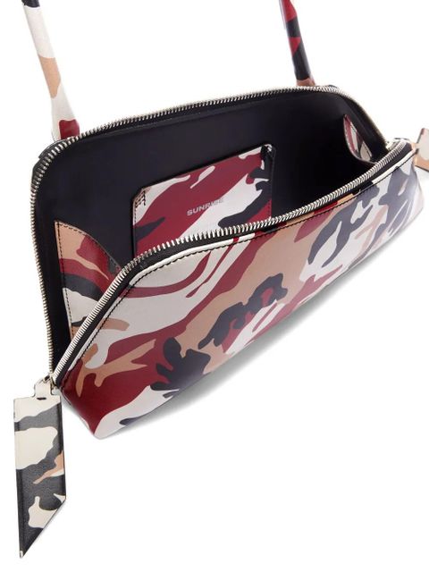 The Attico camouflage-print shoulder bag - White