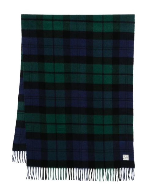 TOTEME checked cashmere scarf - Blue - zdjęcie produktu nr 1