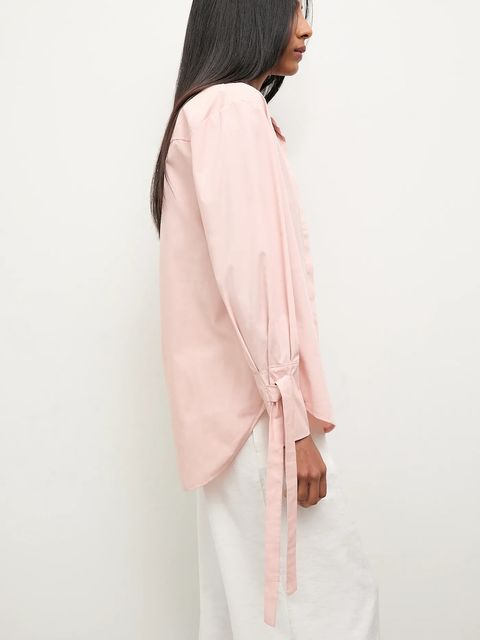Answear.LAB koszula damska kolor różowy relaxed z kołnierzykiem klasycznym - zdjęcie produktu nr 1