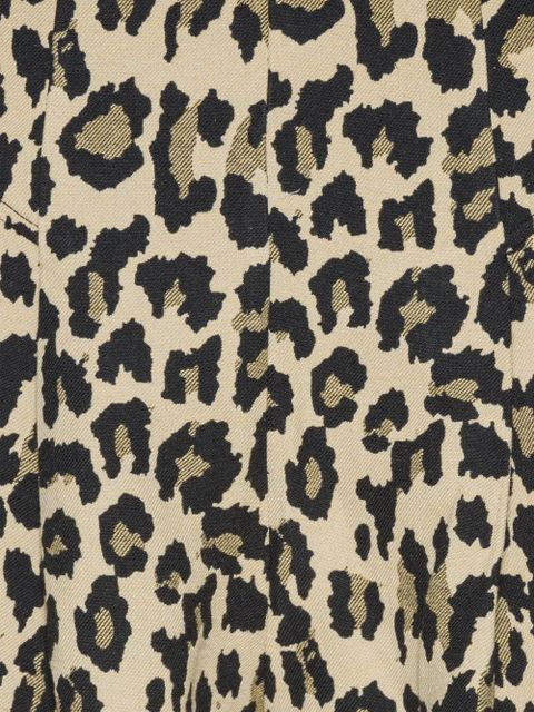 ROTATE BIRGER CHRISTENSEN pleated leopard-print trousers - Brown - zdjęcie produktu nr 2