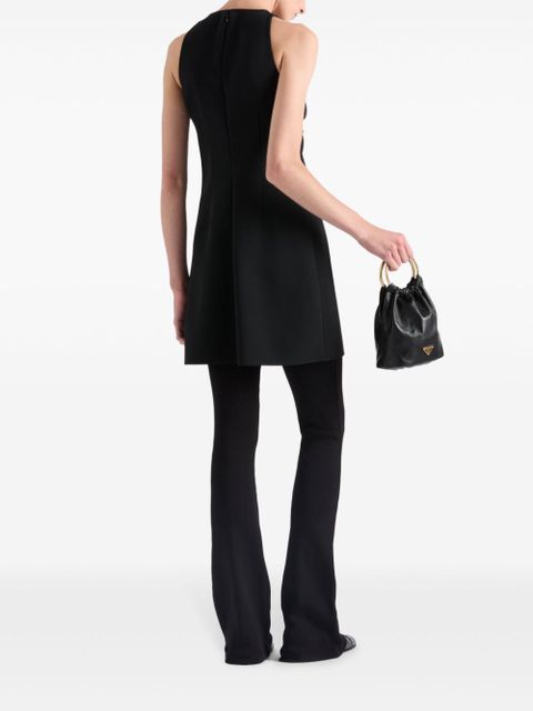 Prada sablé mini dress - Black