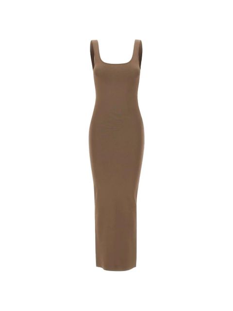 ENTIRE STUDIOS Square Neck Knit midi dress - Brown - zdjęcie produktu nr 1