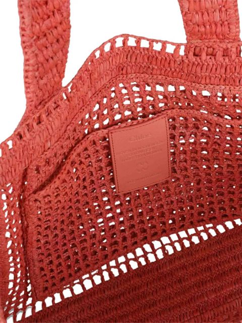 Chloé raffia banana bag - Pink