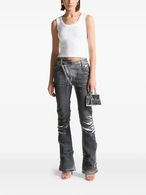Manière De Voir Oil Print Tacked jeans - Grey - zdjęcie produktu nr 2