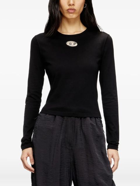 Diesel T-Uncutie cut-out detail long-sleeve top - Black - zdjęcie produktu nr 2