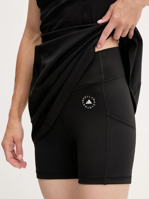 adidas by Stella McCartney sukienka sportowa TruePurpose kolor czarny mini rozkloszowana JW4568