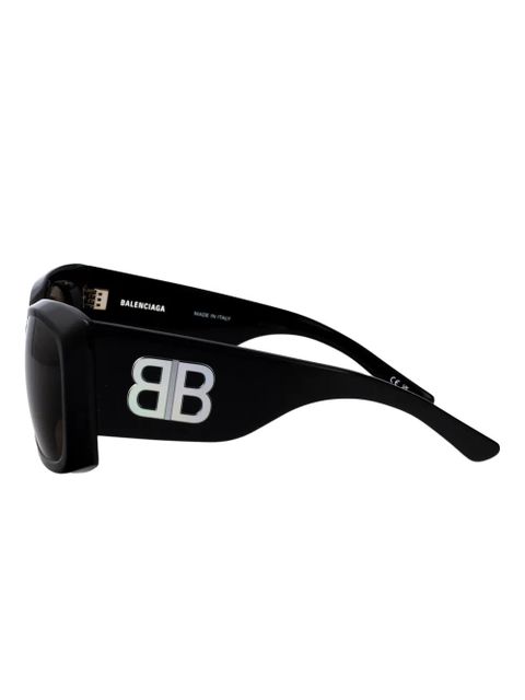 Balenciaga Eyewear logo geometric sunglasses - Black