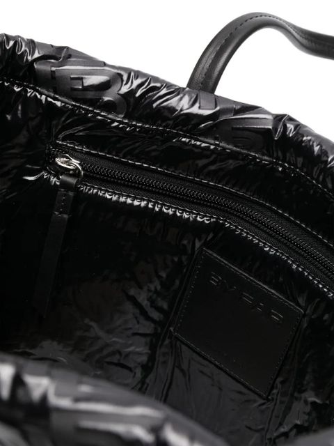 BY FAR logo-embossed tote bag - Black