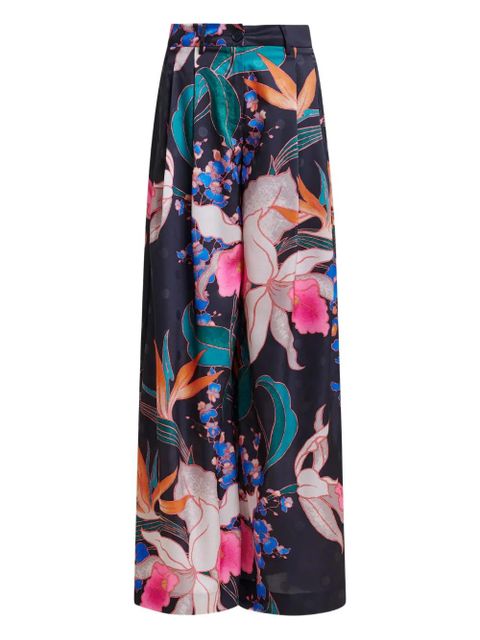 Essentiel Antwerp Ipants floral-print trousers - Black - zdjęcie produktu nr 1