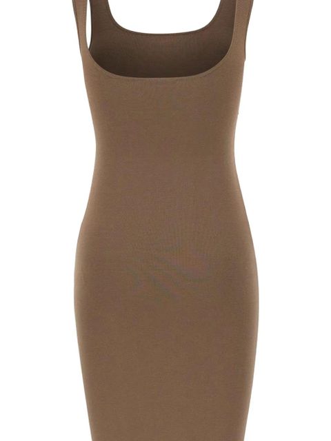 ENTIRE STUDIOS Square Neck Knit midi dress - Brown