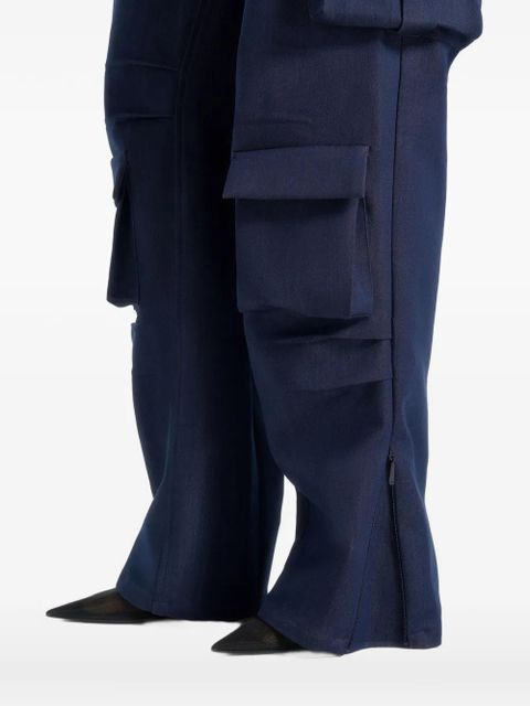 Manière De Voir Emilie flap-pocket trousers - Blue - zdjęcie produktu nr 2