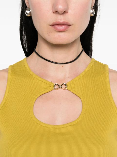 TWINSET sleeveless cut-out top - Green